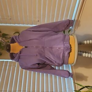 Che Bella Lavender Sherpa Lined Hoodie